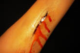fake bloody wound